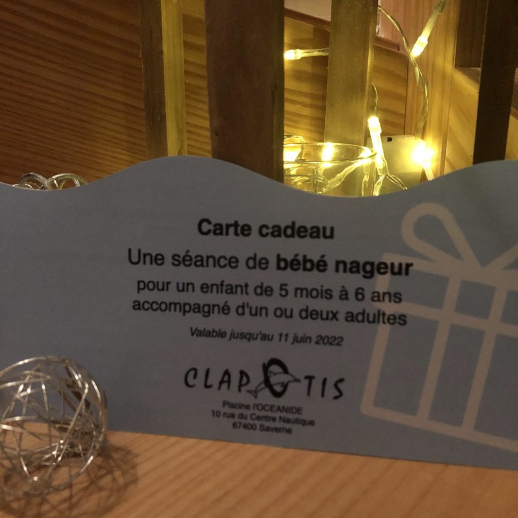 La carte cadeau bébés nageurs